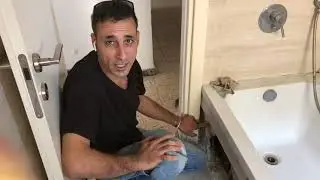 איתור נזילות ע״י מצלמה ‏תרמית בחדר רחצה מתחת ל‏אמבטיה צילום צנרת - פתרון מקצועי לבעיית רטיבות
