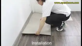 2 PVC Floor Stickers Installation