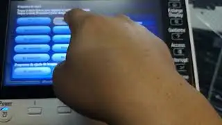 Bizhub c364e programando DNI en pantalla inicio