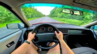 AUDI 80 B3 1990 1.9 NA DIESEL 50kW | 4K POV Test Drive