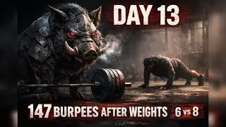 Day 13 — Weights + 147 6 Count Burpee Cooldown | 6 vs 8 #6vs8count 