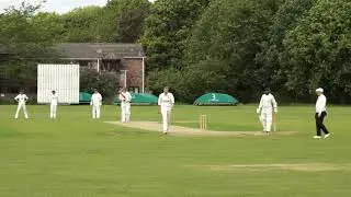 Sam Frost hitting a few Hunts Cricket league