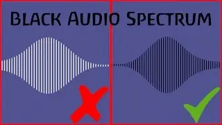 How to make a Black Audio Spectrum in After Effects 2017