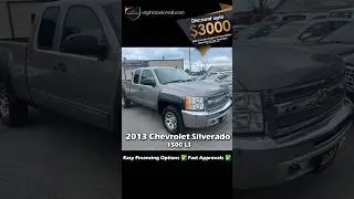 For Sale 2013 Chevy Silverado 1500 💪 4X4, 4.8L V8, Auto, 3-Mo Warranty, 132K Miles, $10,786🛻