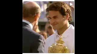 When @rogerfederer realised he wore Long Pants Wrong Way @wimbledon 2007 #prize #distribution #cerem