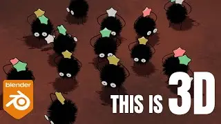 Studio Ghibli in Blender Tutorial/How to make the soot sprites from Spirited Away
