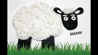 How to make paper sheep | DIY sheep | cotton sheep | cotton craft | Paper craft | paper art & craft