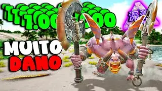 DOBLE AX DEMON CAUSA MAIS DE 1 MILH&Atilde;O DE DANO!!! - ARK ABYSS #42