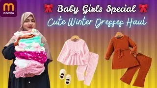 Meesho Haul | Baby Girls Cute Winter Dresses Haul #meeshohaul #babygirldresses 