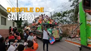 Desfile de San pedro en la plata Huila, Chivas y Camperos