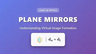 Plane Mirrors: Virtual Image Formation Explained | Light & Optics Physics Tutorial