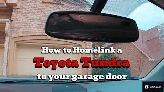 Programming a Toyota Tundra to a LiftMaster garage door opener.