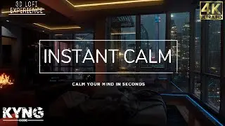 🔥LOfi Atmosphere Peaceful Ambience, Fireplace, Calming Thunderstorm, [HQ] LOfi
