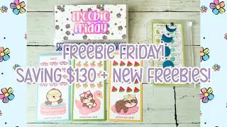 ✨FREEBIE FRIDAY!✨| Saving $130 the FUN Way! | NEW Freebies! | #savingschallenges #freebiefriday