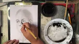260102 每日水墨人物素描  Daily Water-ink Portrait Sketch  수묵 인물 스케치 水墨画の人物スケッチ