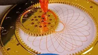 spirograph, spirograph art, satisfying spirograph, oddly satisfying, #asmr drawing, ruler art flow