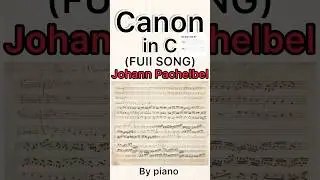 Canon in C Pachalbel #canon #song #amazing #peachelbel #shorts