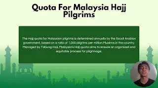 Increase in Malaysian hajj pilgrim quota
