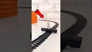 Break liner DESTROYED by Toy Train &ndash; Satisfying Crash!