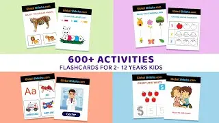 Activity Flash Cards For 2 - 12 Years Online | GlobalShiksha.com