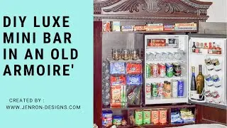 The Luxe DIY Mini Bar Armoire