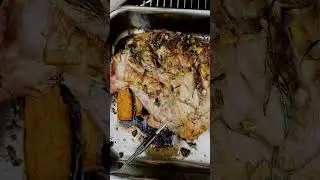 BBQ Roast lamb on a Kamado Joe