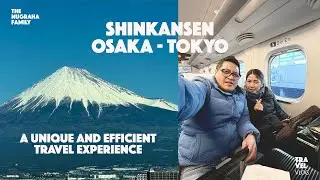 JAPAN's fastest SHINKANSEN from OSAKA to TOKYO |  Great view of MOUNT FUJI