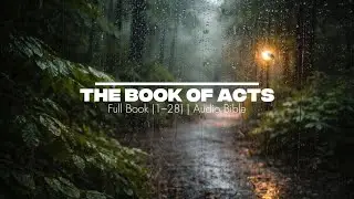 The Book of Acts (Full Audio Bible with Rain Sounds) | For Sleep, Study & Prayer