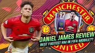97 RATED RM DANIEL JAMES REVIEW || BEST FASTEST RM IN FIFA MOBILE 20...