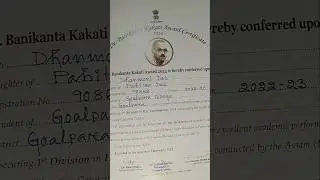 Dr. Banikanta kakati award🥰💐2024 #youtubeshorts #trending #assamesegirls #viral #red #scooty #assam