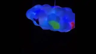 Creative Decorative Floating Clouds Chandelier Clothes Cotton Cloud Pendant Light Children's Room