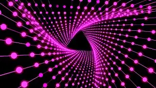 Pink neon light tunnel VJ loop animated background video , Copyright FREE video , DJ effect