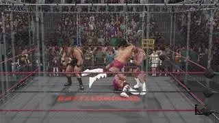 KO CAW Wrestling wwe2k25 Tag Team Cage #cawwrestling #wwe2k25 #wwe2k25fullmatch #wwe2k25simulation