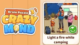 Brain Puzzle 3 Light A Fire While Camping #games #brainpuzzle #camping 