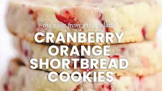 CRANBERRY ORANGE SHORTBREAD COOKIES
