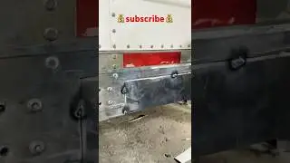 How to make damage side rail for semi-trailer. #welding #mechanic #usa #viral #reels #money #tamil