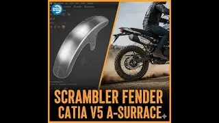 PRO CATIA Surfacing: Design a Perfect Bike Fender (A-Surface & Closed Volume Tutorial)