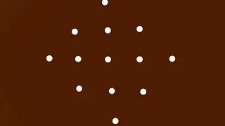 7x1 dot sikku pattern kolam @dailynewkolamdesign 