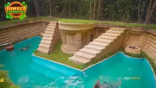 Underground Water Slide Park Villa UndergroundWe Built The World's Most Amazing