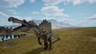 The Isle In Unreal Engine 5 | Hyperendocrin Spinosaurus Test #7 (Better Skin Detail & Eye)