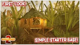 Simple Cozy Starter Base | Exploring Creative Mode | Grounded 2 Speed Build