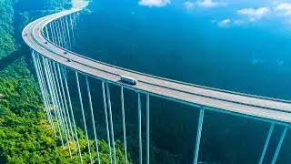 You won't believe how Chinese Engineers Built the Tallest highway in the world