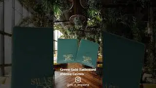 Green leatherette menu covers#hospitality #restaurants #hotelier #hotelindustry #menu