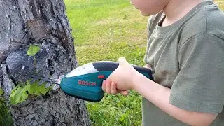 Bosch ISIO Cordless Shear In Action