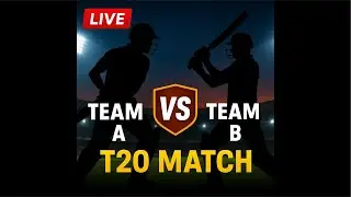 LIVE: Team A vs Team B | T20 Match Today | Live Cricket Score & Commentary | 8:00 AM