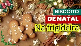 Como fazer biscoito natalino sem assar // de chocolate// na frigideira🍪 