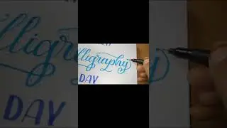 #today #august11 #2021 #world #calligraphy #day from Sindhu's calligraphy