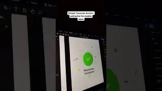 Success Screen animation #figma #shorts #uiuxdesign #uiux