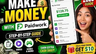 Make Money from Your Phone with Paidwork! 📱💰 Full Tutorial 