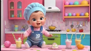 Baby Chef Milkshake Party | Fun Nursery Rhyme for Kids | Baby Learning Song
